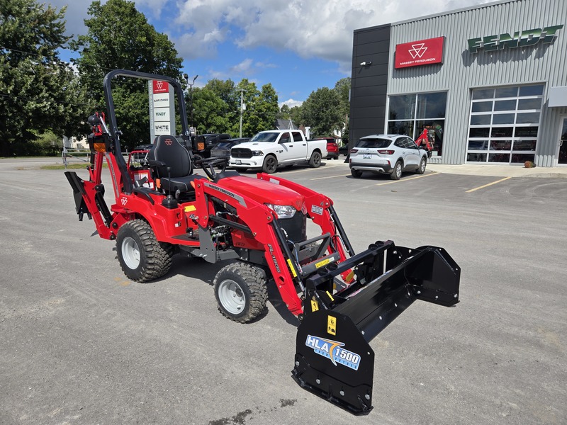 Tractors  1GC.25B Tractor With Backhoe and Loader and Snow Pusher  Photo