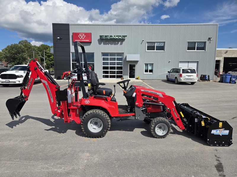 Tractors  1GC.25B Tractor With Backhoe and Loader and Snow Pusher  Photo