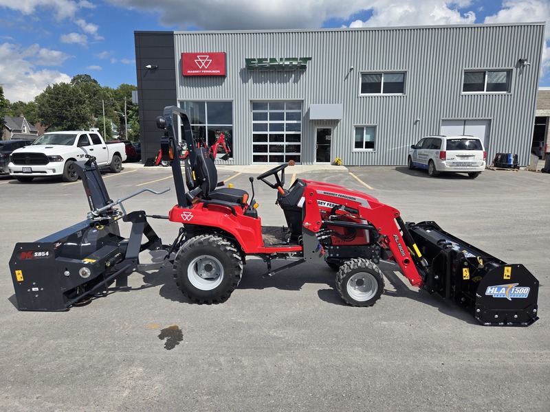 Massey Ferguson 1GC.25 Tractor with Snowblower and Snow Pusher Combo