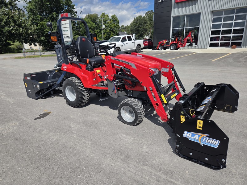 Tractors  Massey Ferguson 1GC.25 Tractor with Snowblower and Snow Pusher Combo Photo