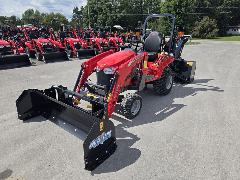 Tractors  Massey Ferguson 1GC.25 Tractor with Snowblower and Snow Pusher Combo Photo