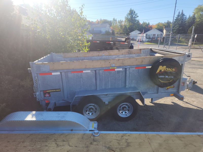 Cargo, Utility Trailers  2026 Miska 5 Ton Galvanized Roofer Dump Trailer Photo