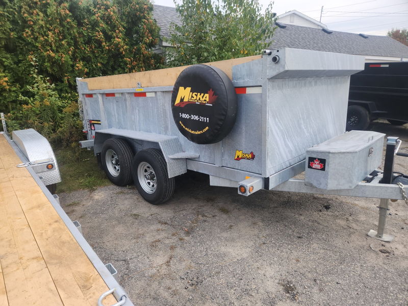 2026 Miska 5 Ton Galvanized Roofer Dump Trailer