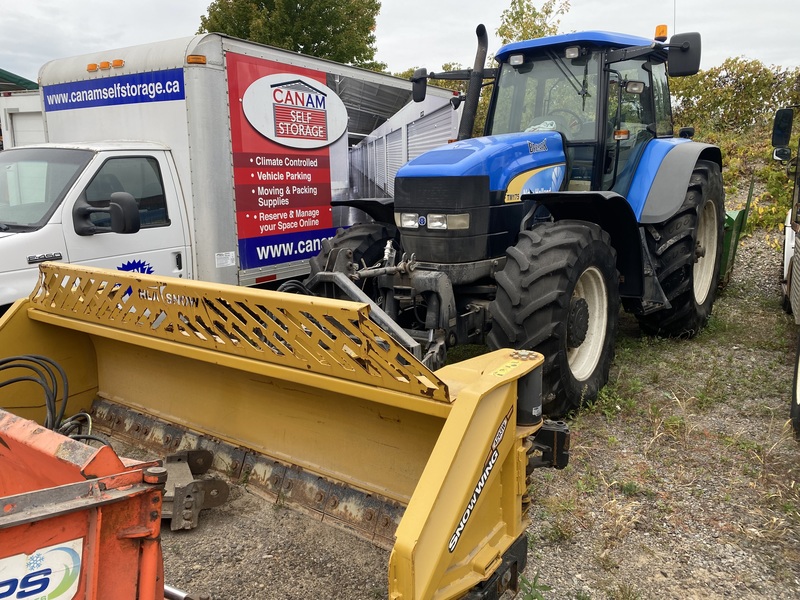 New Holland TM175 Tractor/Snowblower/SnowWing Plow 